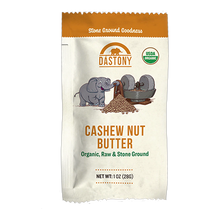 Load image into Gallery viewer, Dastony Stone Ground Nut Butter Cashew Butter Single Pouch 1oz
