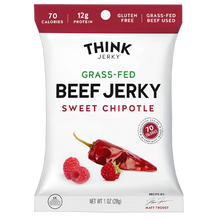 Load image into Gallery viewer, Think Jerky Grass-Fed Beef Jerky Sweet Chipotle
