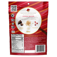 Load image into Gallery viewer, Undercover Snacks Dark Chocolate and Pomegranate 2oz Bag
